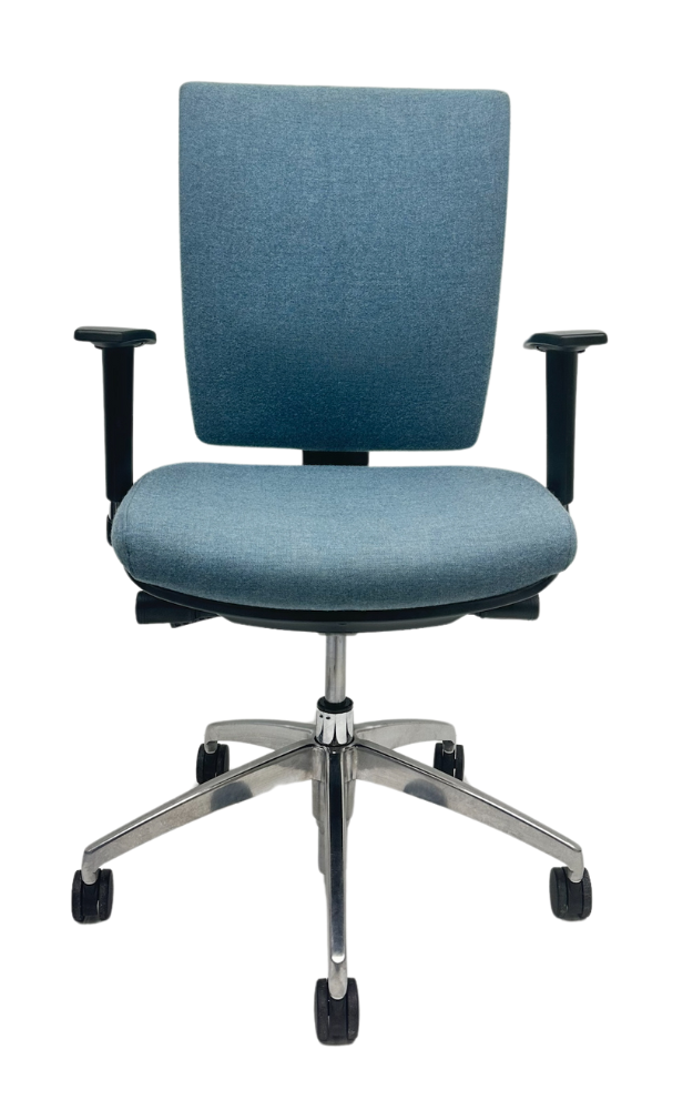 Refurbished Bureaustoel Markant Luca chroom voetkruis