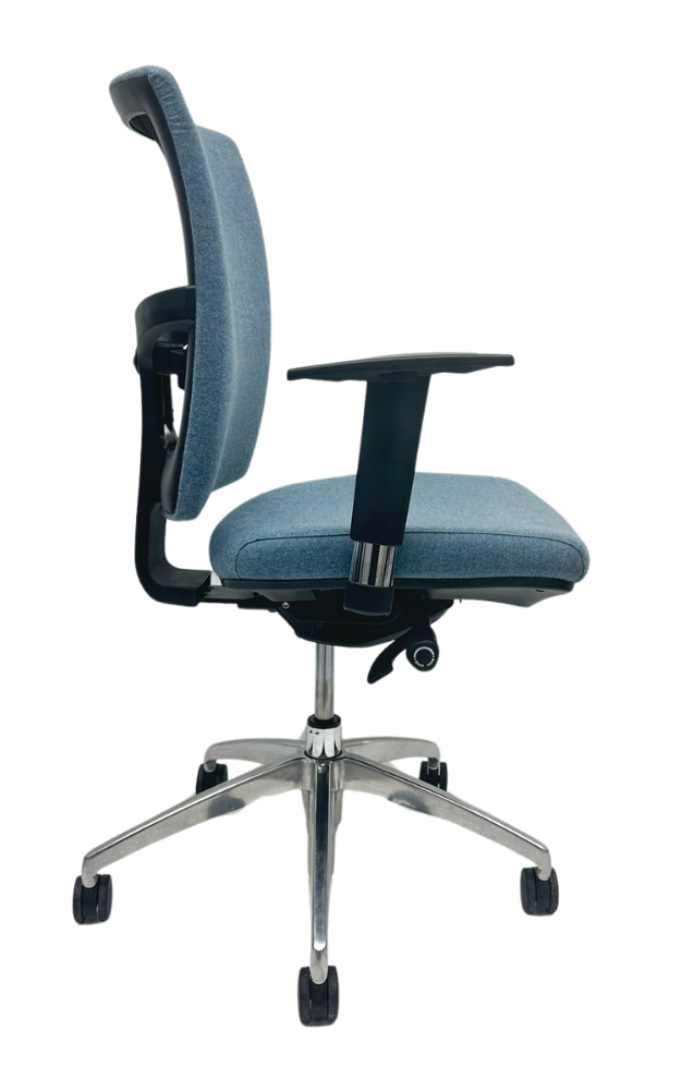 Refurbished Bureaustoel Markant Luca chroom voetkruis