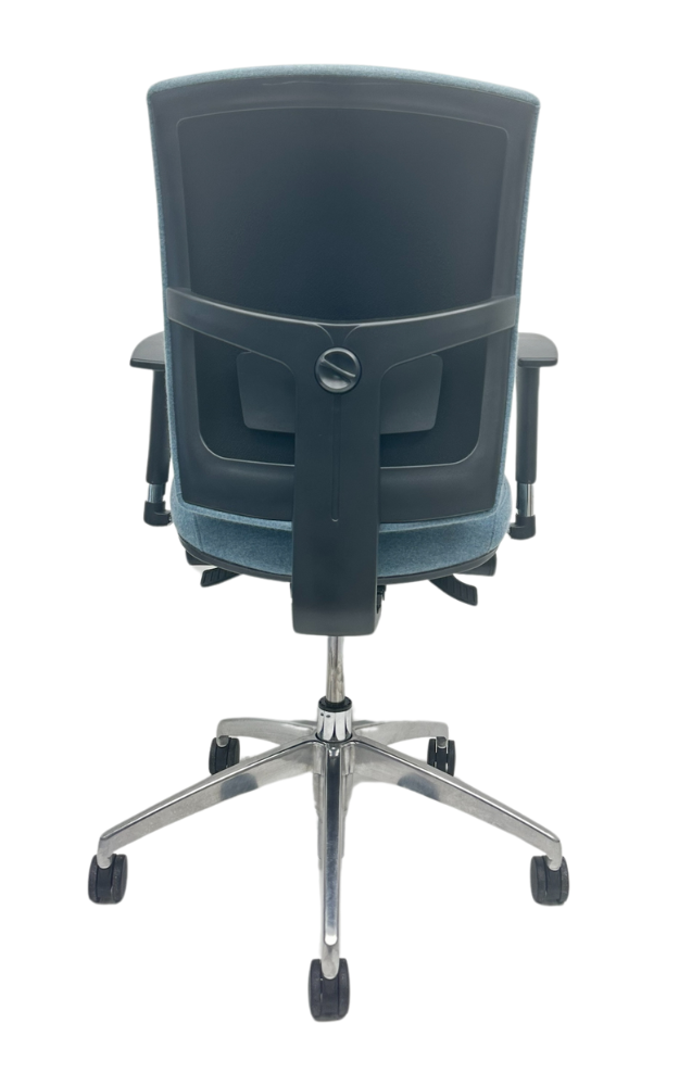 Refurbished Bureaustoel Markant Luca chroom voetkruis