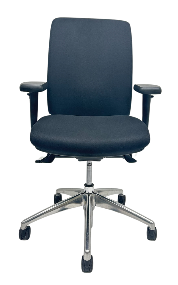 Refurbished Bureaustoel Jetchair 14 chroom voetkruis 3D armleggers