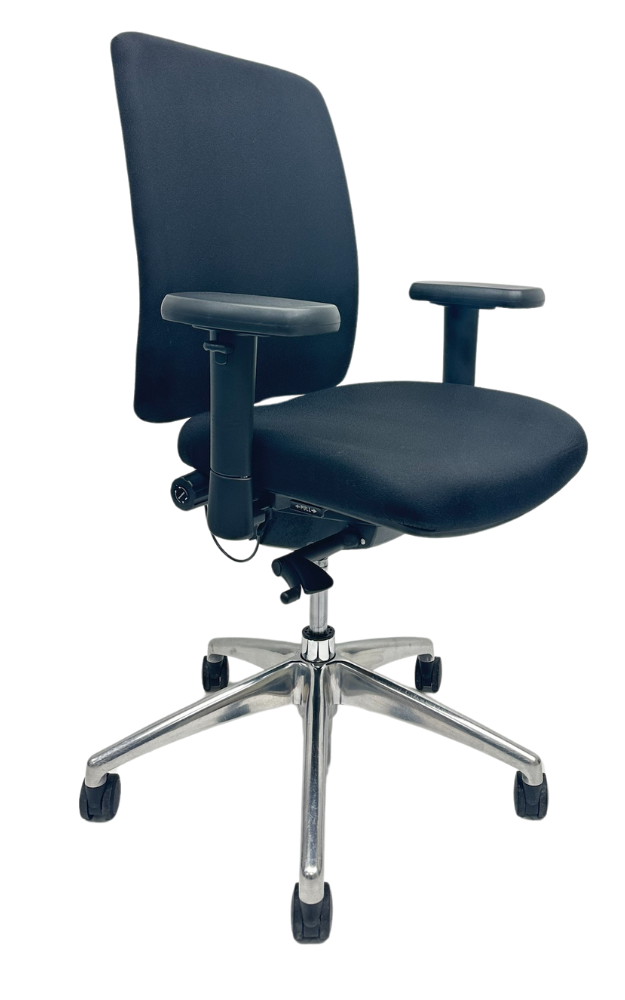 Refurbished Bureaustoel Jetchair 14 chroom voetkruis 3D armleggers