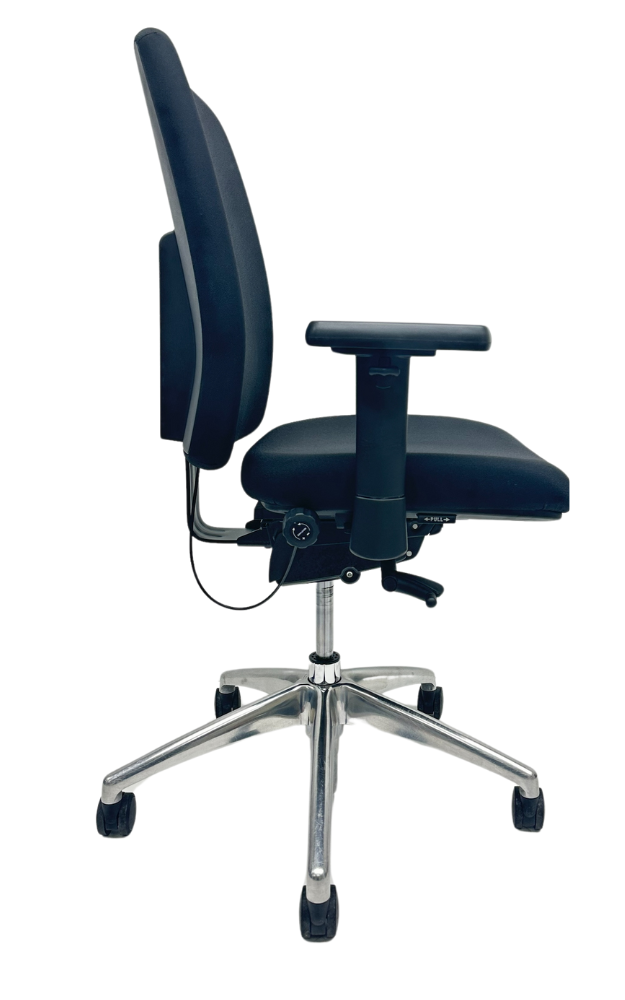 Refurbished Bureaustoel Jetchair 14 chroom voetkruis 3D armleggers