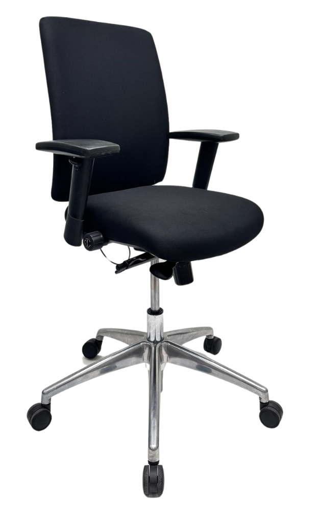 Refurbished Bureaustoel Jetchair 14 chroom voetkruis