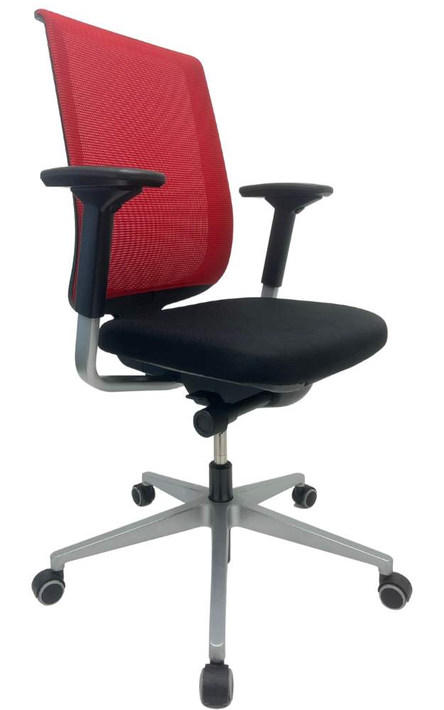 Refurbished Bureaustoel Steelcase Sarb rood