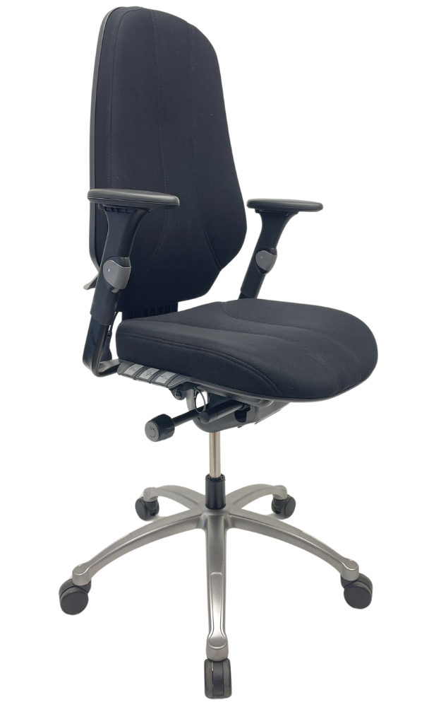 Bureaustoel RH Logic 400 zwarte armleggers