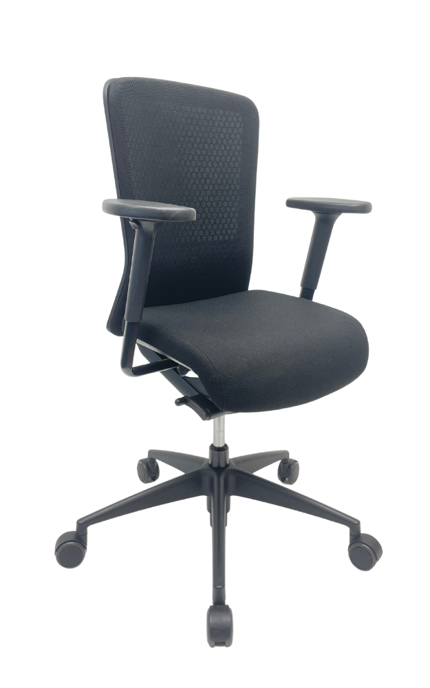 Bureaustoel Girsberger zwart 2D armpads