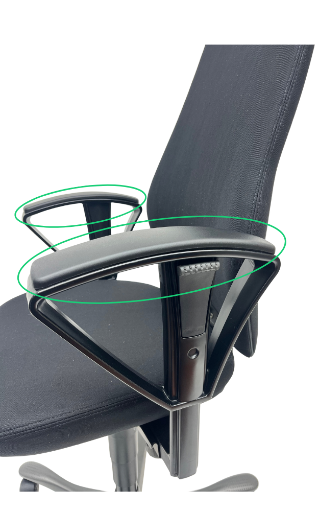 Kinnarps 6000 2D armpad (driehoek)