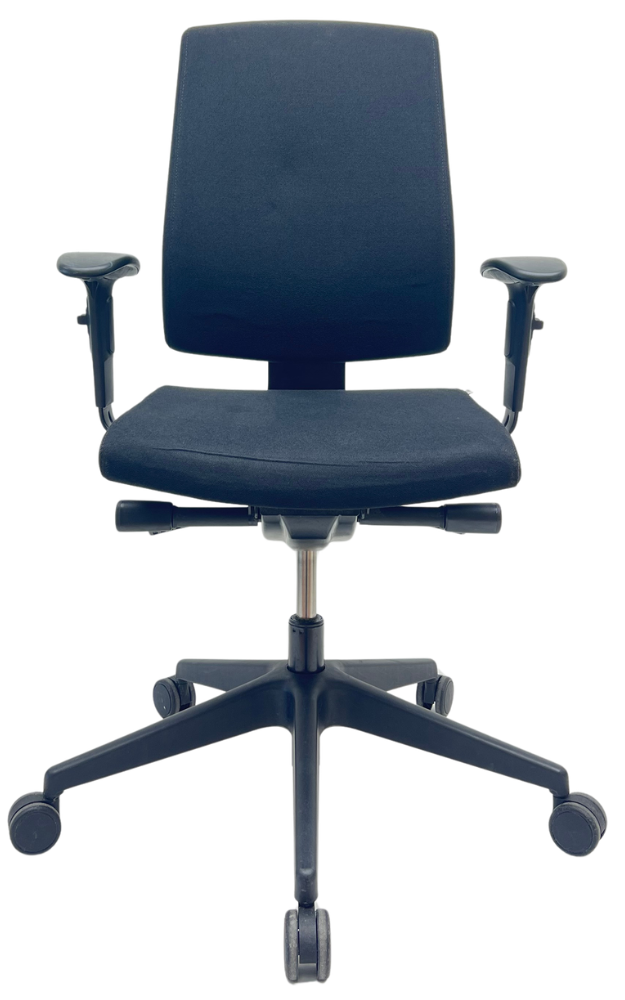 Bureaustoel Profim Raya zwart voetkruis