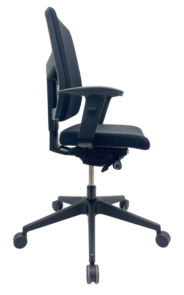 Bureaustoel Profim Raya zwart voetkruis