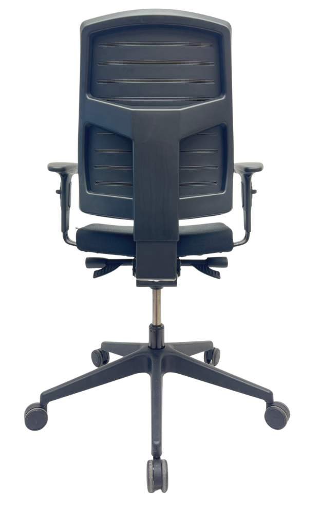 Bureaustoel Profim Raya zwart voetkruis