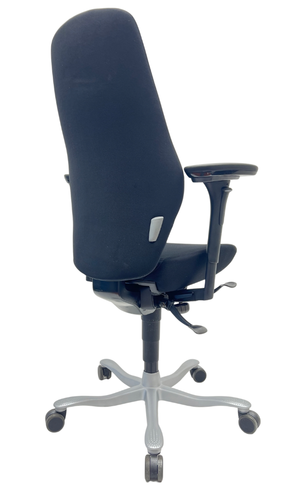 Bureaustoel Kinnarps 6000 plus Freefloat 4D armleggers lichtgrijs voetkruis