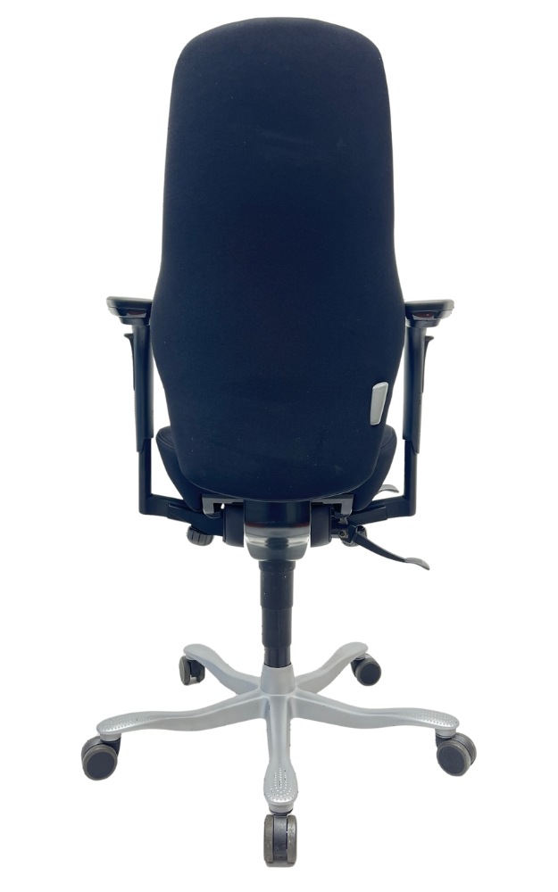 Bureaustoel Kinnarps 6000 plus Freefloat 4D armleggers lichtgrijs voetkruis