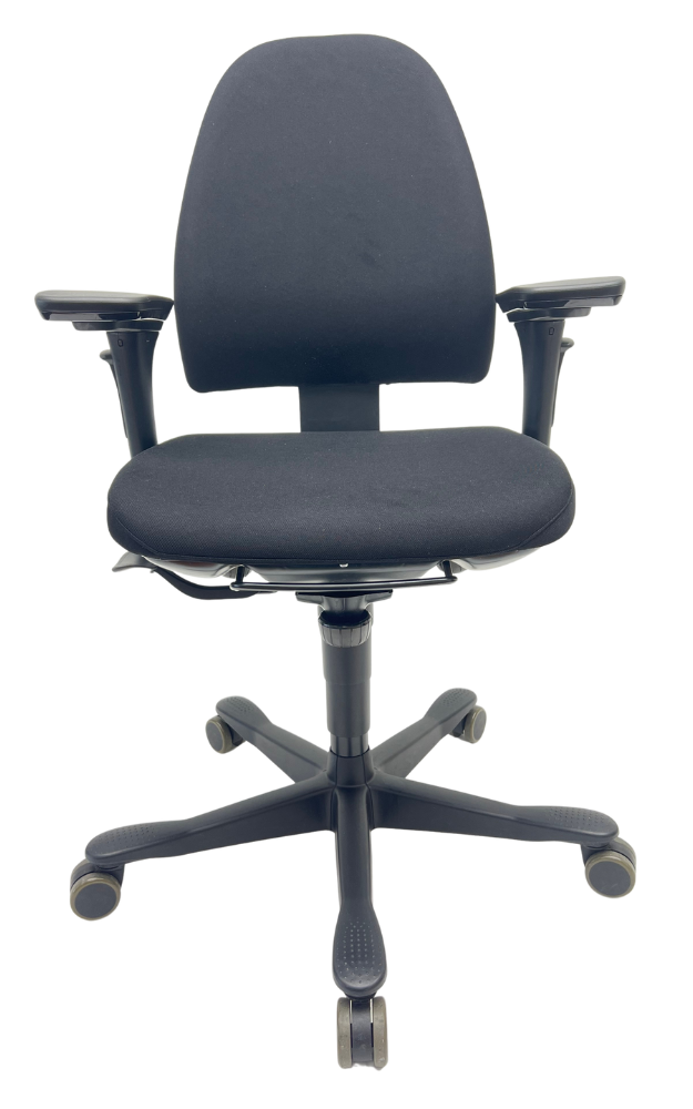 Refurbished Bureaustoel Kinnarps 6000 freefloat 4D armleggers ronde rug