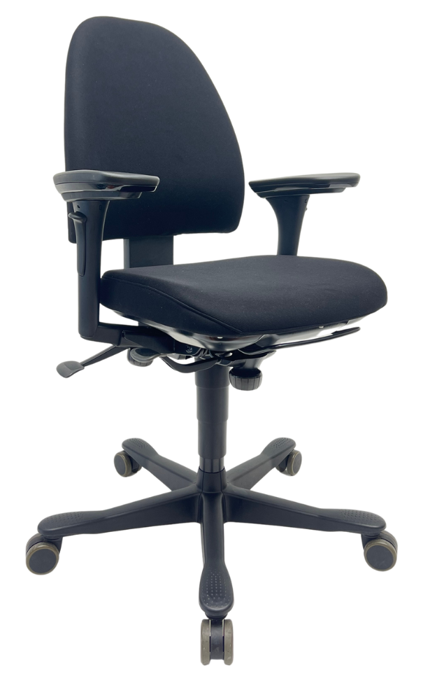 Refurbished Bureaustoel Kinnarps 6000 freefloat 4D armleggers ronde rug