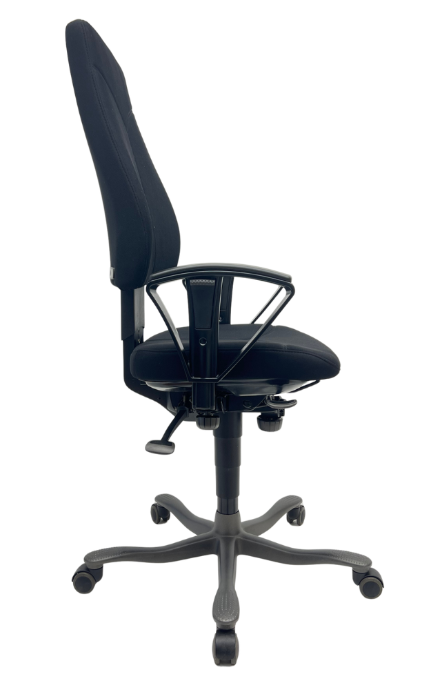 Bureaustoel Kinnarps 6000 Freefloat donkergrijs voetkruis