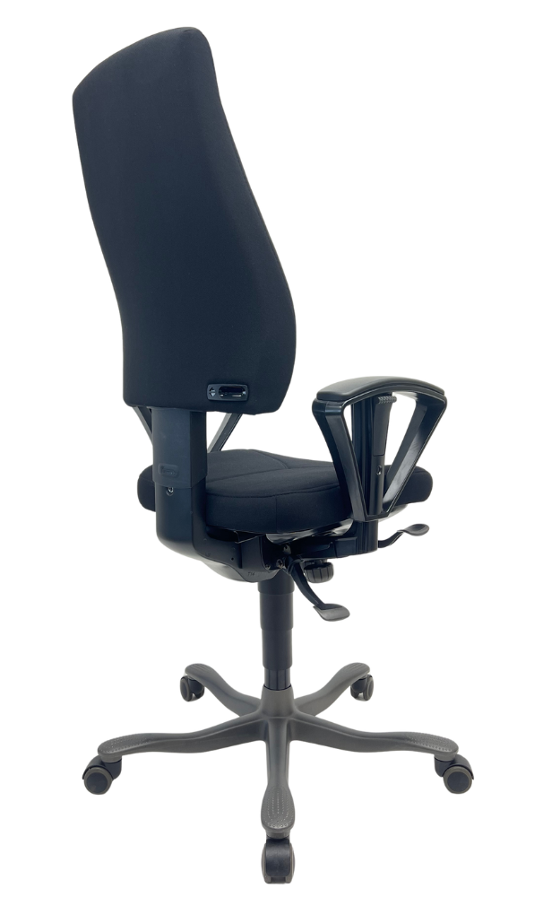 Bureaustoel Kinnarps 6000 Freefloat donkergrijs voetkruis