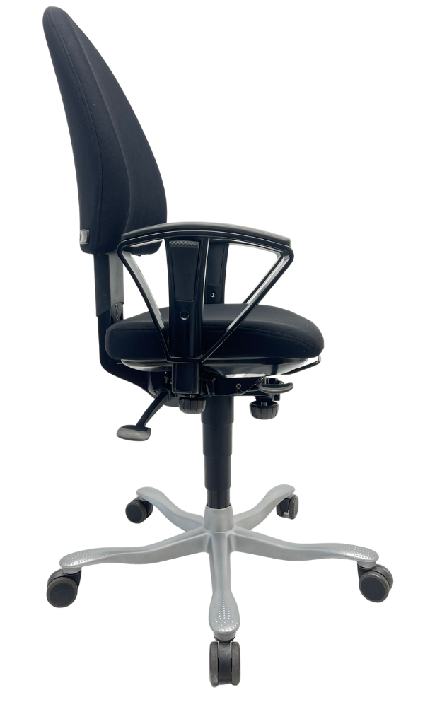 Refurbished Bureaustoel Kinnarps 6000 freefloat lichtgrijs voetkruis