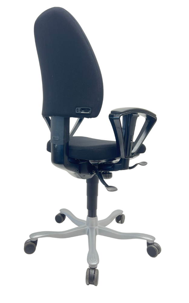 Refurbished Bureaustoel Kinnarps 6000 freefloat lichtgrijs voetkruis